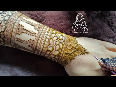Beautiful Heavy Bridal Henna Design Tutorial | Very...