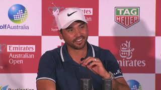 Jason Day chats after round three of the 2017 Emirates Australian Open