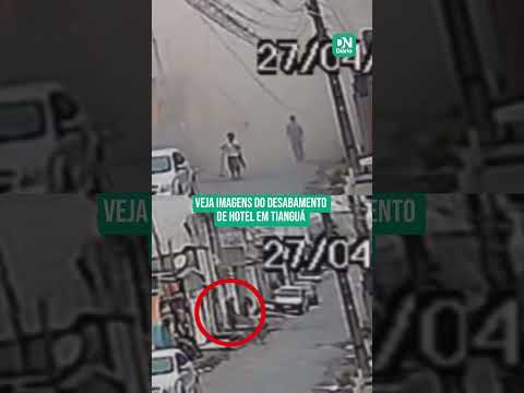 Veja exato momento de desabamento de Hotel de Tianguá, no Ceará