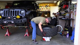 Mounting Up 37” X 13.5 WIDE BFG KM3 Tires on the Jeep Wrangler and WHY!