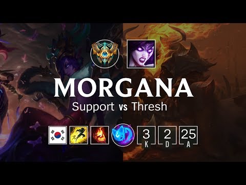 Morgana Support vs Thresh - KR Challenger Patch 8.23
