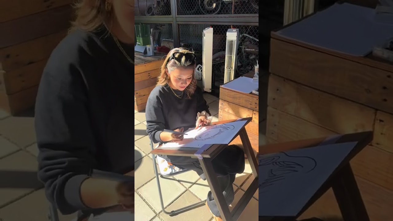 【京都の似顔絵師🖼️】今日もこのスタイルで描いてます #似顔絵 #似顔絵師 #京都 #アート教室