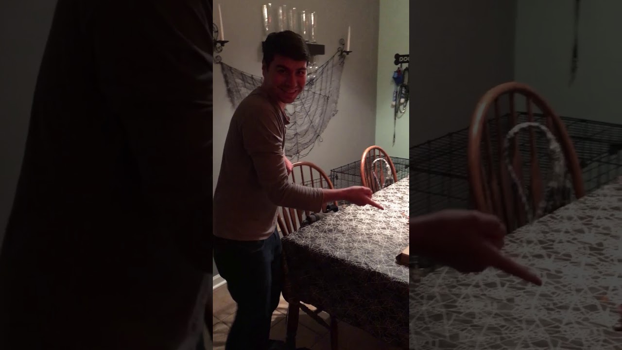 Husband unboxing David Wong's new book