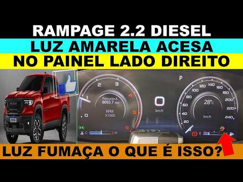 Rampage diesel 2.2 luz amarela acesa no painel no lado direito tipo uma fumaça amarela, o que é?
