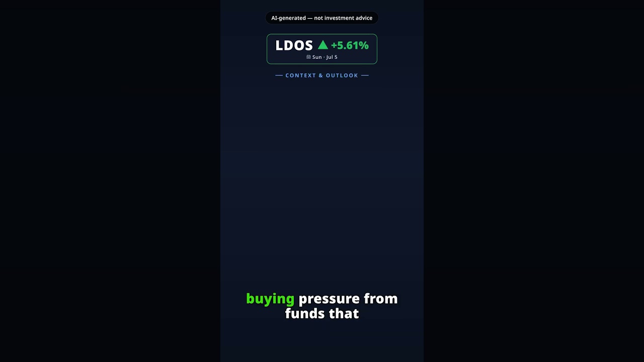 Why Is Leidos Stock Spiking Today? LDOS +5.61% (Jul 5) — AI Partnership Index Addition