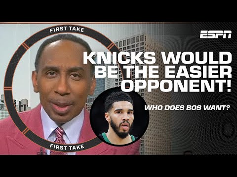 Boston advances to ECF ???? Should Celtics prefer KNICKS or PACERS in next round? | First Take