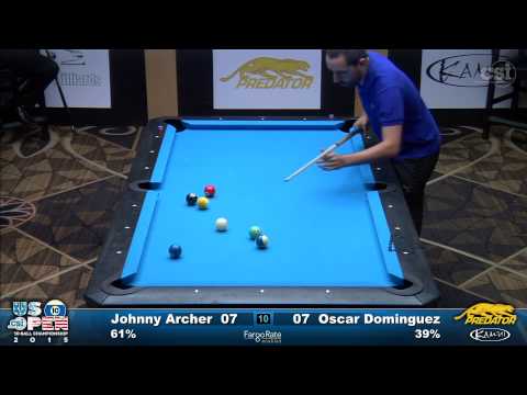 2015 US Open 10-Ball: Johnny Archer vs Oscar Dominguez