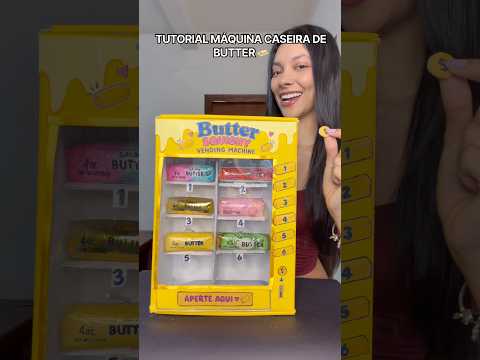 Aqui está o TUTORIAL da MÁQUINA CASEIRA DE BUTTER 🧈💖 #shorts #butter #squishy #papersquishy