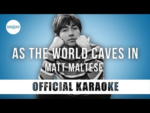 Matt Maltese - As The World Caves In (Official Karaoke Instrumental) | SongJam