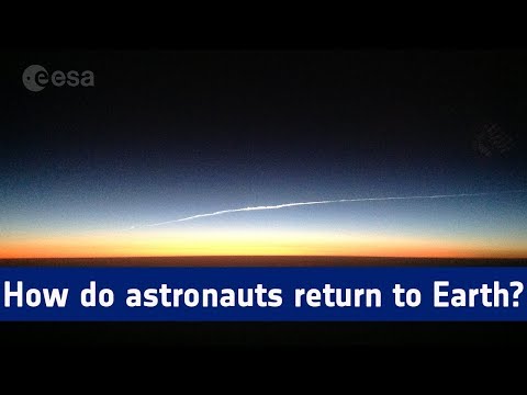 How do astronauts return to Earth? [with Closed Captions]