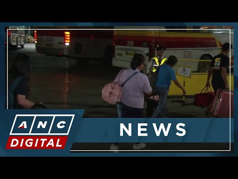 Passengers flock to bus terminals in Cubao, Quezon City ANC