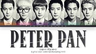 EXO-K (엑소케이) - 'Peter Pan (피터팬)' - Lyrics [Lyrics Color Coded Han/Roma/Eng/가사]