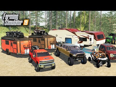 FS19- LUXURY CAMPING! $90,000 OFF-ROAD CAMPER & BUILDING A RV RESORT (MULTIPLAYER)