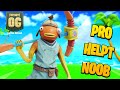 PRO HELPT NOOB AAN VICTORY ROYALE! | FORTNITE OG BATTLE ROYALE