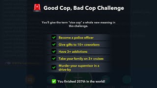 BitLife Good Cop, Bad Cop Challenge