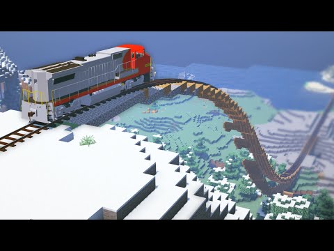 Minecraft TRAIN RAMP [Immersive Railroading Experiments]