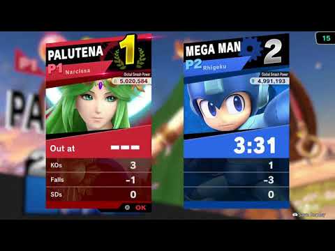 Narcissa (Palutena) vs Rhigeku (Mega Man)