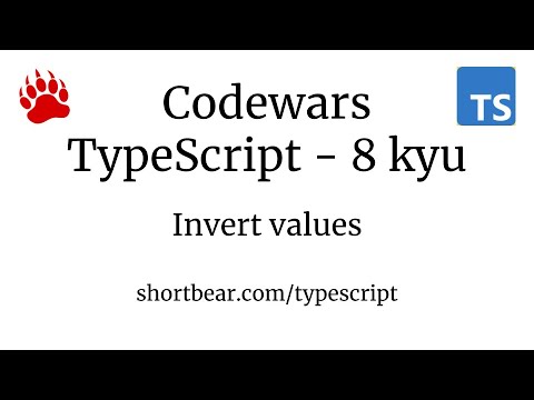 Codewars Typescript Invert Values