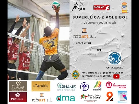 Transmisión en Directo 📺🔴 Reforart, s.l. CV MURO vs CV SABADELL // SM-2 🏐 // 21-22//