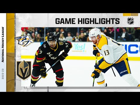 Predators @ Golden Knights 12/31 | NHL Highlights 2022