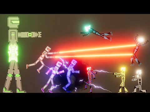 SUPER DROIDS vs HI-TECH SOLDIERS in People Playground