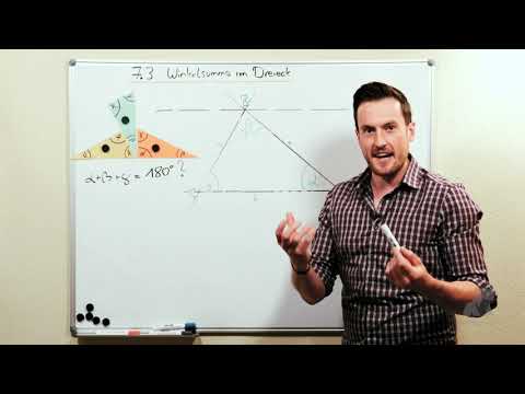 Winkelsumme im Dreieck (Klasse 7)