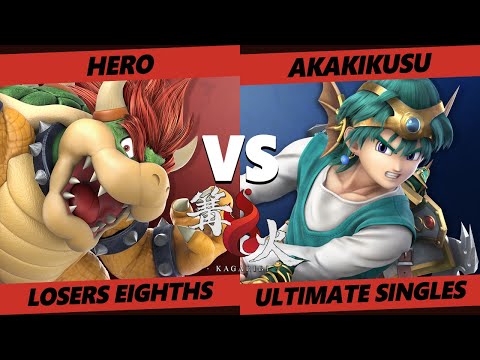 Kagaribi 4 Top 8 Losers - Hero (Bowser) Vs. Akakikusu (Hero) SSBU Smash Ultimate