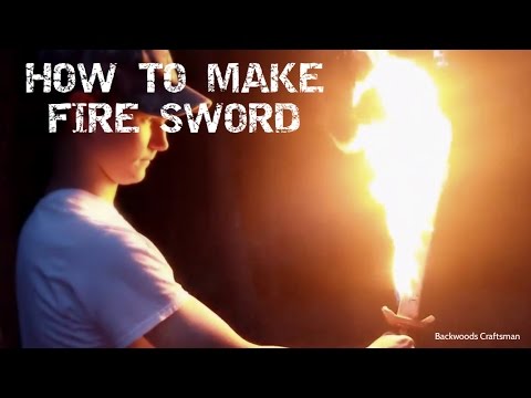 how to make a wooden / flaming sword "the sword of the flame" (in depth tutorial)