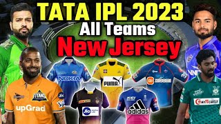 IPL 2023 - MI, CSK, SRH, KKR, DC, RR, RCB, LSG, PBKS & GT NEW JERSEY OF IPL 2023