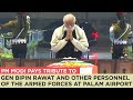 PM Modi pays tribute to Gen Bipin Rawat and other personnel of the Armed Forces at Palam Airport