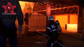 preview picture of video 'Sacalaia - Incendiu urias magazin - bar cu butelii de gaz (Cluj)'