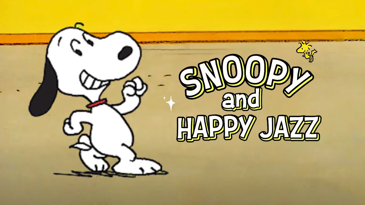 [𝐫𝐞𝐥𝐚𝐱𝐢𝐧𝐠 𝗽𝗹𝗮𝘆𝗹𝗶𝘀𝘁] Happy Dance Move with Snoopy 🥁💃 Uplifting Jazz to Boost Your Moods