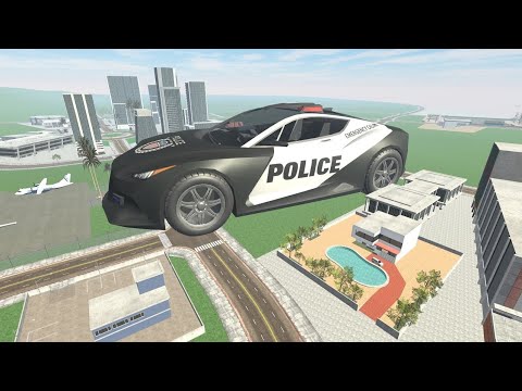 US Police Officer Car Chasing Robbers Cars in Open City - Android IOS Gameplay.