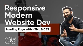 Landing Page With HTML & CSS | 05 | Sheryians Coding School | Modern UI/UX