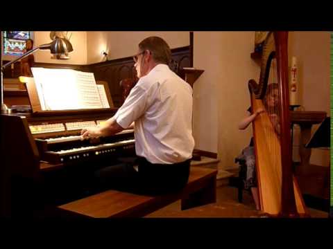 Prelude No. 1 in C major (BWV 846) - Bach (Harp & Organ)