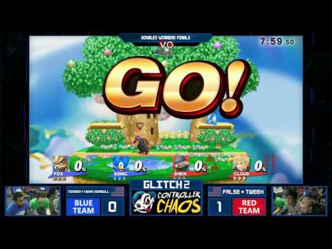 Glitch 2 Smash 4 - Tweek & False Vs. VexX | Seagull & Tension SSB4 Doubles Winners Finals
