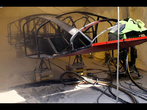 Soda blasting the Sunbeam 1000hp Land Speed record breaker