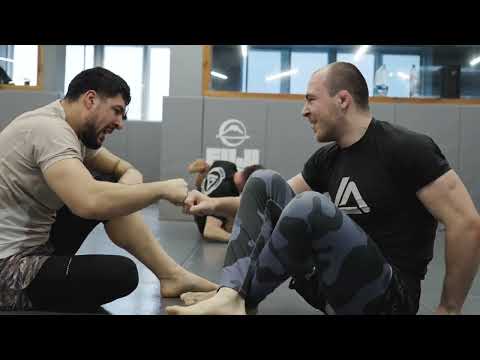 Eoghan O'Flanagan And Faris Benlamkadem Work Their Game At Roger Gracie Academy In London