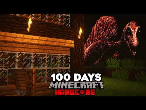 I Spent 100 Days In Dinosaur Analog Horror Minecraft