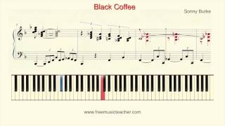 How To Play Piano: Sonny Burke "Black Coffee" Piano Tutorial by Ramin Yousefi