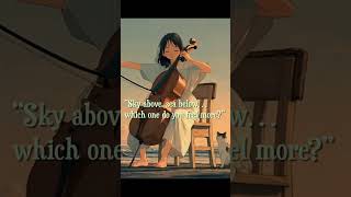 Sky above, sea below… which one do you feel more? 🌌🌊 | Yume Cello