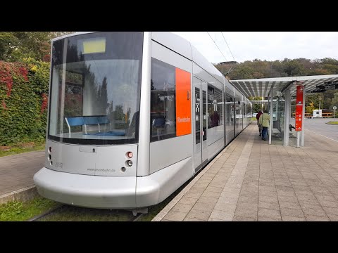 Straßenbahn Düsseldorf Mitfahrt von Neuss Hbf bis Düsseldorf Gerresheim Krankenhaus im NF10 auf 709