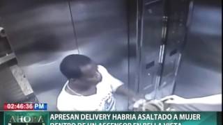Apresan presunto atracador de ascensor captado en video