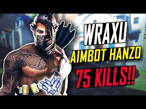 WRAXU HANZO MAIN - 75 KILLS! WORLD RANK #1 HANZO! [ OVERWATCH TOP 500 SEASON 5 ]