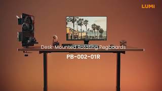 Desk-Mounted Rotating Pegboard | PB-002-01R | LUMI