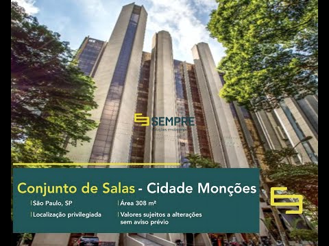 Conjunto de salas comerciais em Monções - São Paulo, Edifício Brasilinterpart
