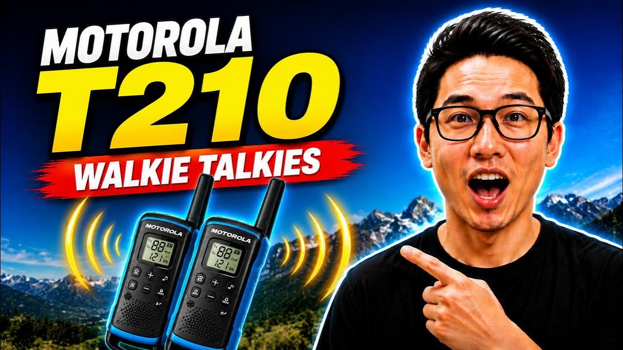 Miniatura da avaliação em vídeo de Rádio Comunicador Motorola Talkabout T210 32km Vermelho/Preto