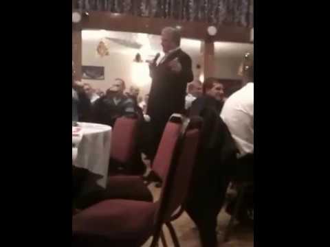 Sean Styles does Alan Hansen at Everton dinner