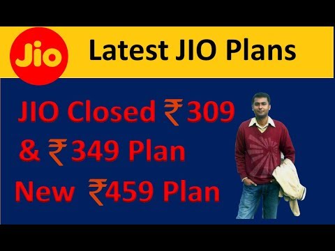 #8 Trending News : JIO Latest Plan || Reliance JIO Closed 309 and 349 Plan || New 459 Plan of JIO Video