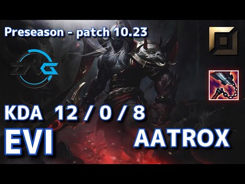 【韓国サーバー/M1】DFM Evi エイトロックス(Aatrox) VS フィオラ(Fiora) TOP - Patch10.23 KR Ranked【LoL】